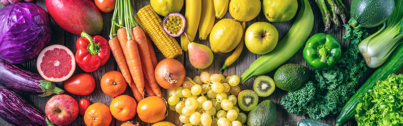 Eating a diet of a rainbow of colors delivers a wide range of nutrients